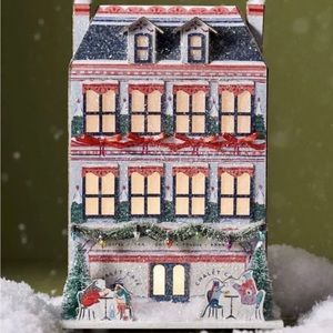 Damaged!!!! Anthropologie George & Viv Light-Up Village CHALET COFFEE SHOP